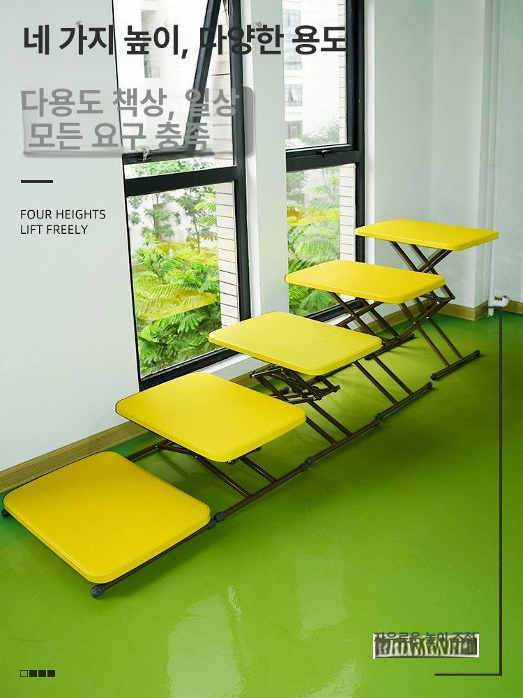 폴딩 테이블 카라반 접이식 높이조절 휴대용 캠핑 간이 식탁 밥상 - 상세 이미지 5
