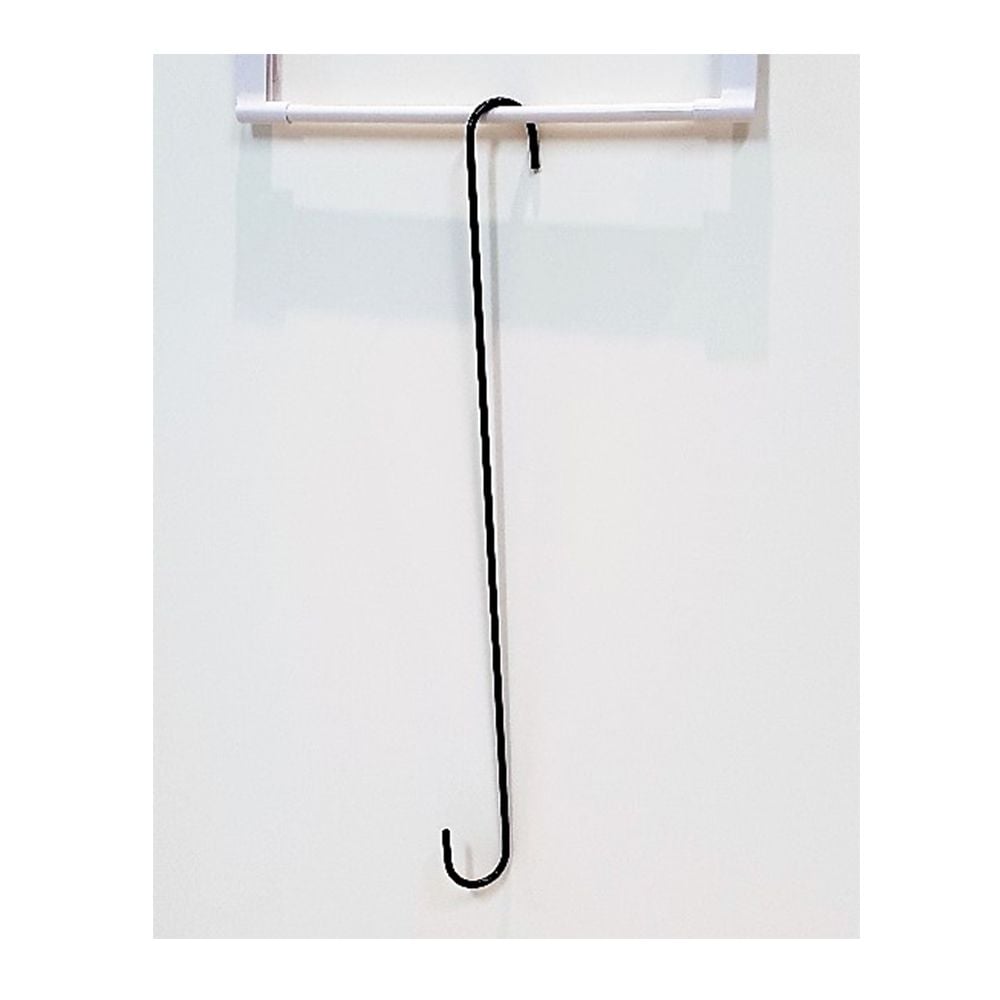 S자 스틸 고리 블랙 50cm - 상품 이미지
