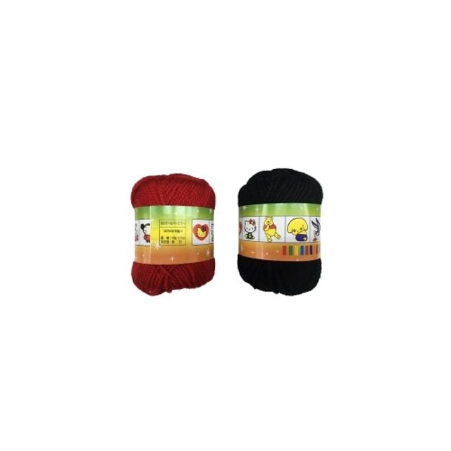 아크릴 털실 검정 45g 박스(280개입) - 상품 이미지