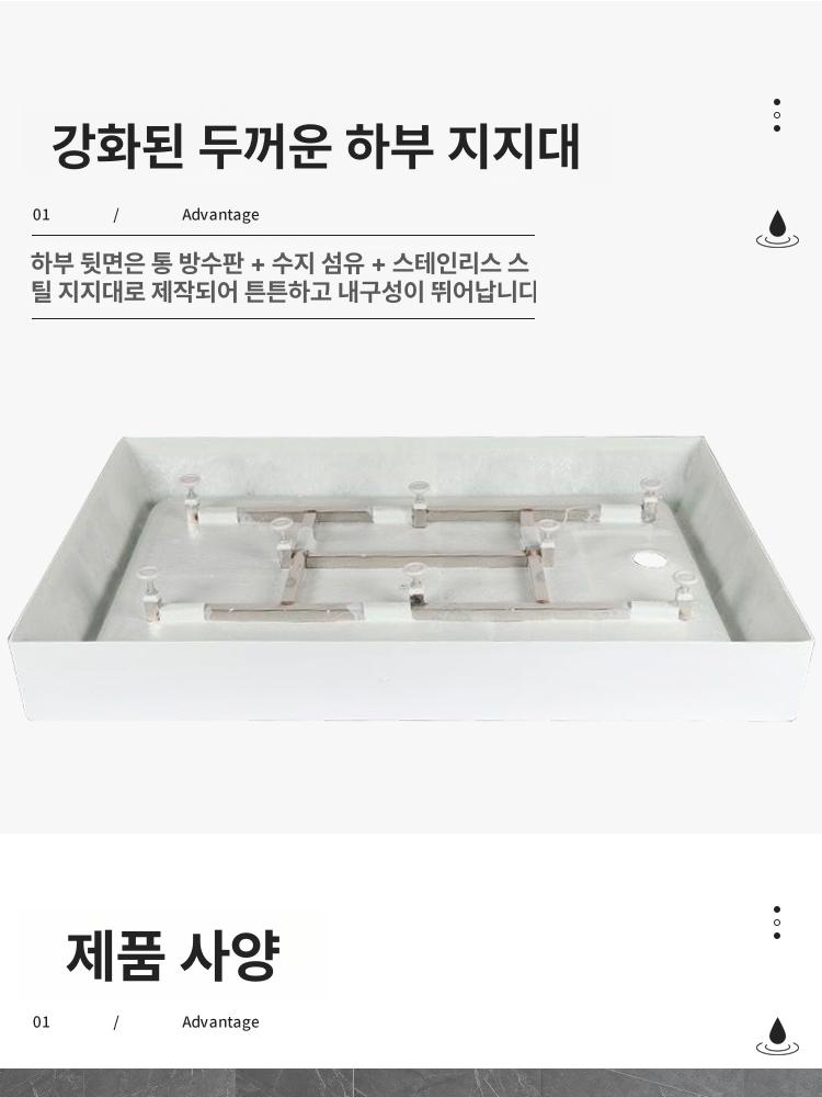 카라반 샤워실 바닥 발판 캠핑카 요트 욕실 미끄럼방지 샤워 매트 - 상세 이미지 2