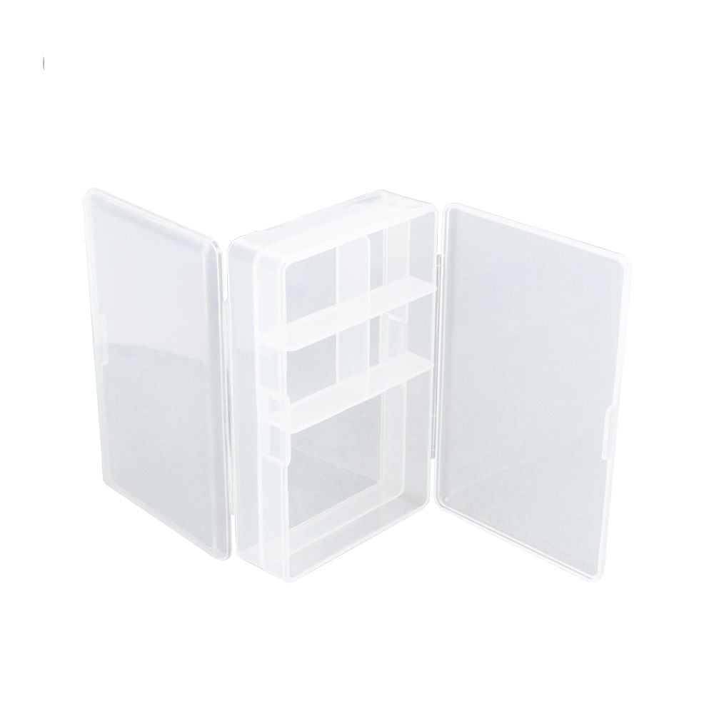 다용도 PVC 수납함 양면 열림 100x70x30 mm 분할 정 - 메인 이미지