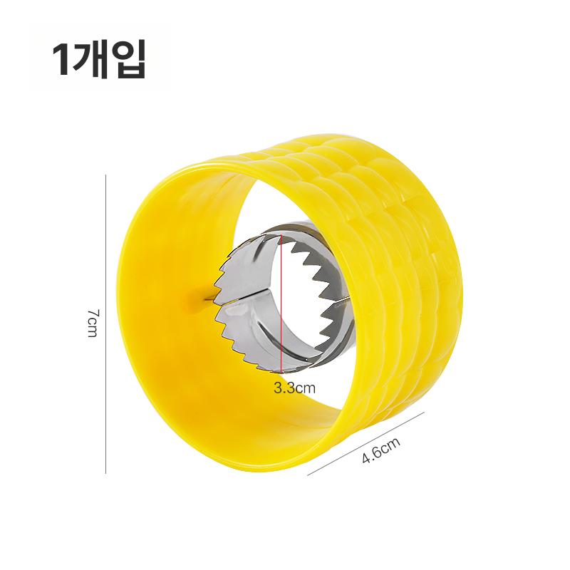 옥수수 탈곡기 껍질 제거기 스테인리스 가정용 탈피기 옐로우 1개 - 상품 이미지