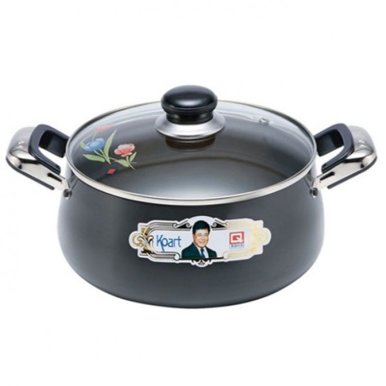 코아트 양수 냄비 가정 찌게 유리뚜껑 26cm - 메인 이미지