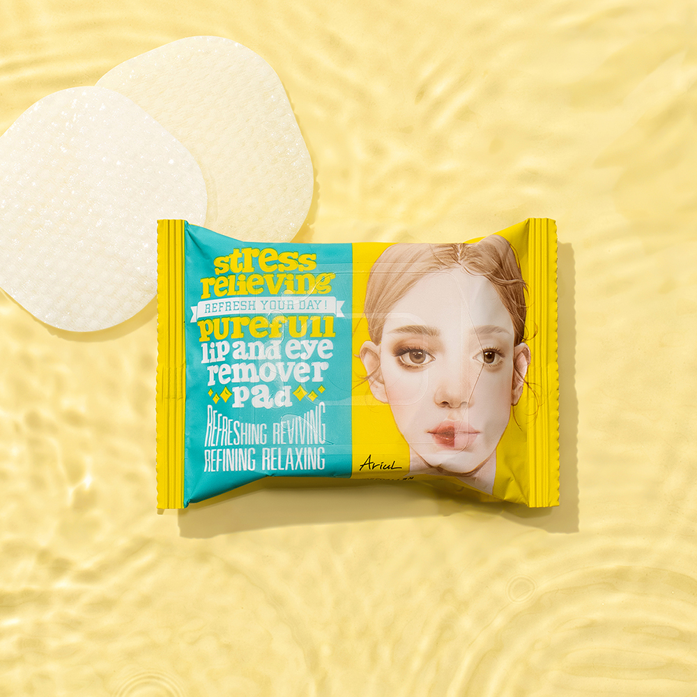 아리얼 스트레스 릴리빙 퓨어풀 립앤아이 리무버 패드 30매, 3개