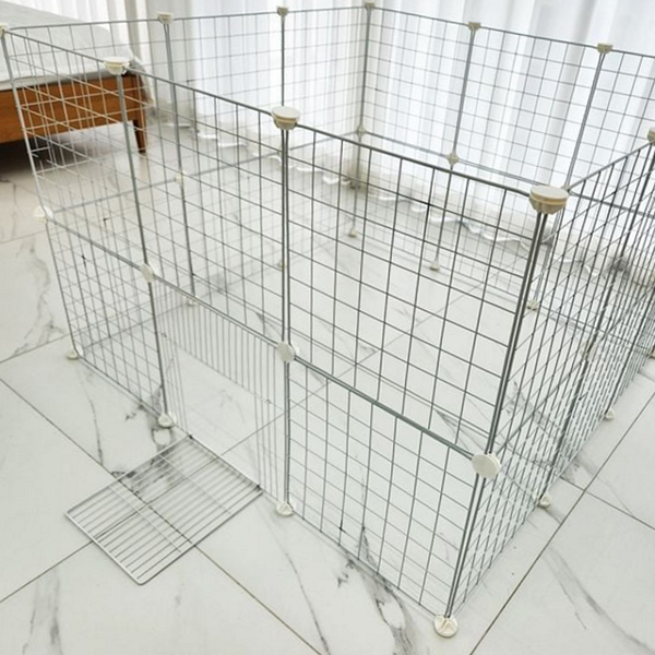 확장형 반려동물 울타리 고양이 강아지 울타리 실내 안전 펜스 철제