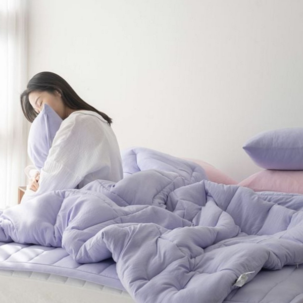 먼지없는 사계절 차렵 이불 호텔식 퀸 사이즈 차렵 이불 푹신한