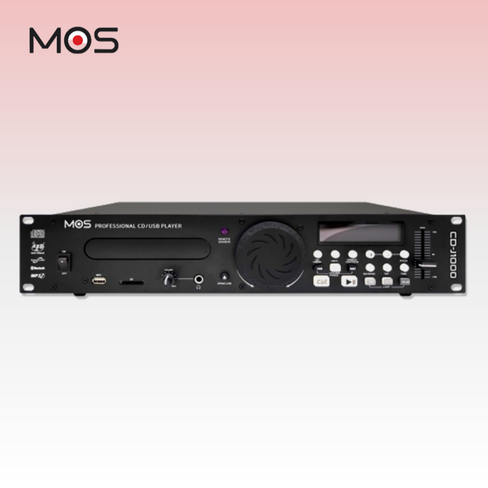 모스 MOS CD-J1000 CD플레이어 피치 조절 USB SD 교회 관공서 스피닝 줌바 - 상품 이미지