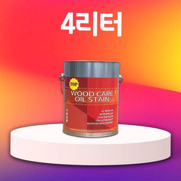 내후성 목재 오일 스테인 목재용 4리터 오일 스테인 데크 코팅 - 상품 이미지