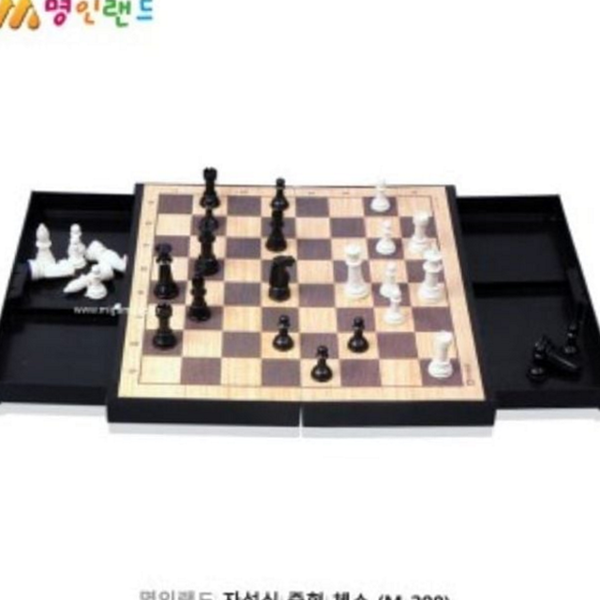 휴대용 자석식 체스 접이식 체스 어린이 입문용 보드 게임 - 메인 이미지