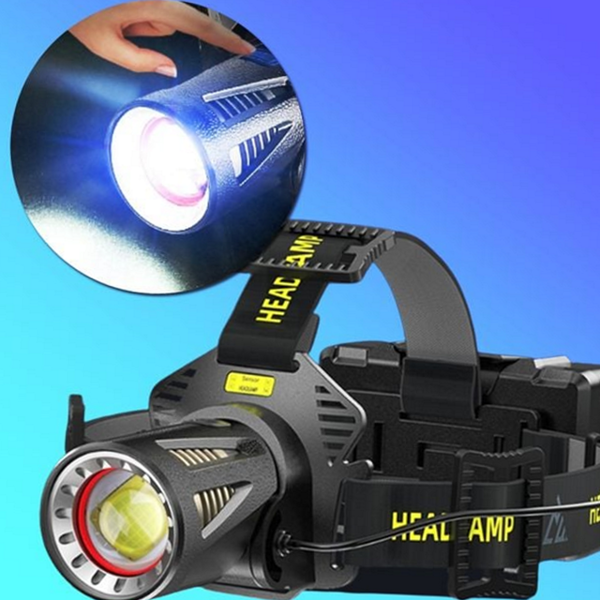 초강력 led 헤드 랜턴 센서 모션 감지 헤드 랜턴 아웃도어 - 상품 이미지