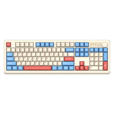 앱코 AF108PRO ABKO x SOAI 콜라보 3모드 기계식 키보드 저소음 너울축