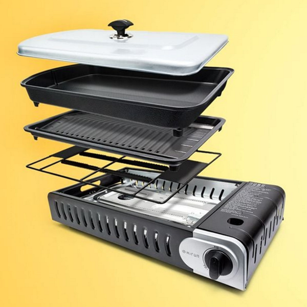 야외용 가스 멀티 그릴 캠핑용 가스 와이드 그릴 전골 구이용