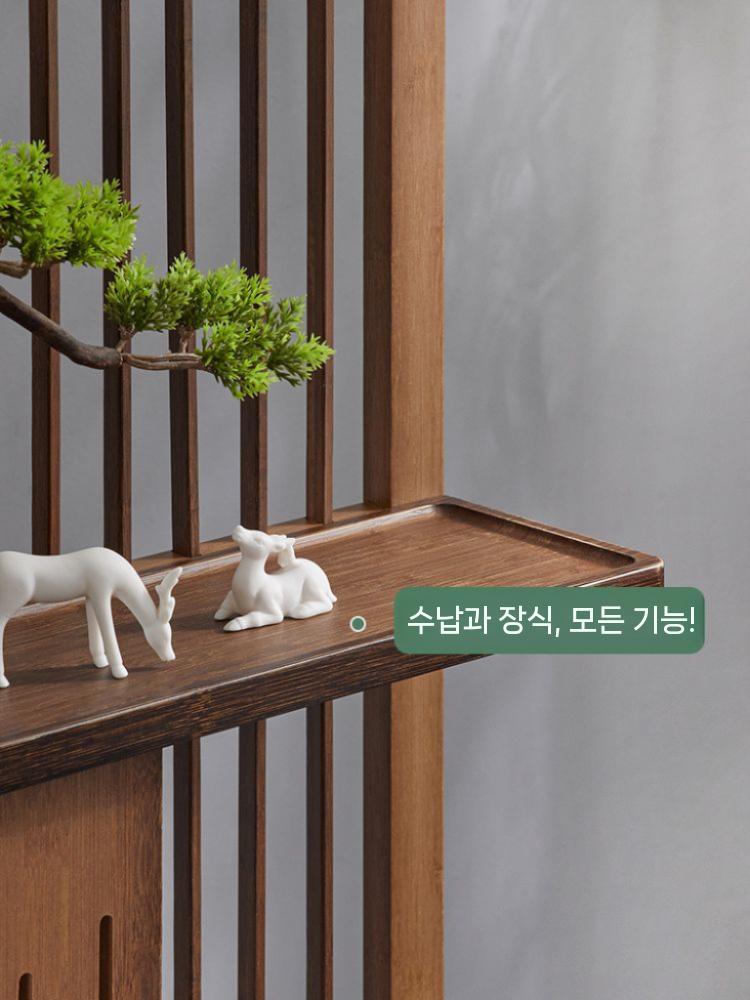 나무 파티션 거실 칸막이 원목 현관 가벽 인테리어 식당 카페 - 상세 이미지 3