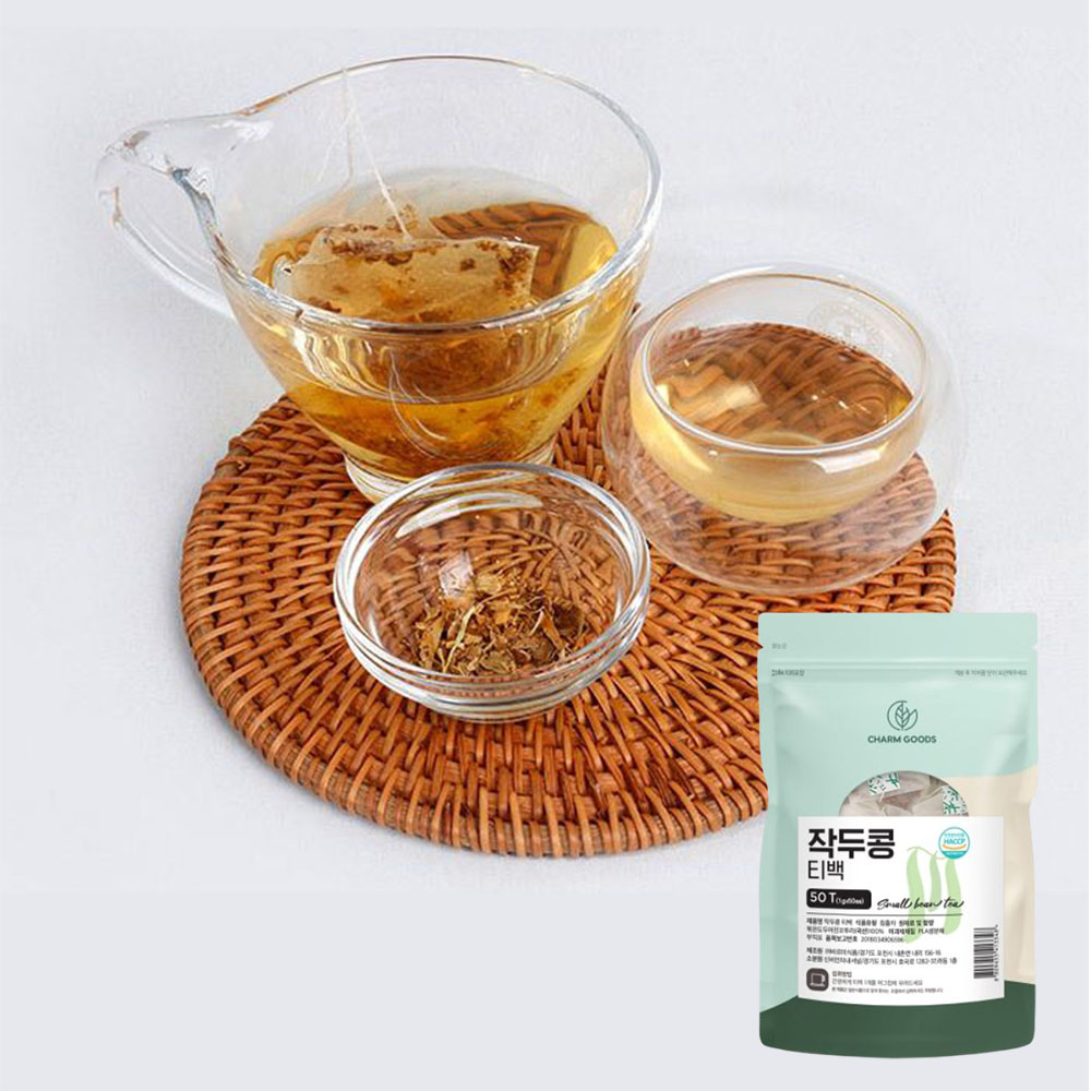 생분해 작두콩차 티백 50개입 부직포 피라미드형 - 상품 이미지