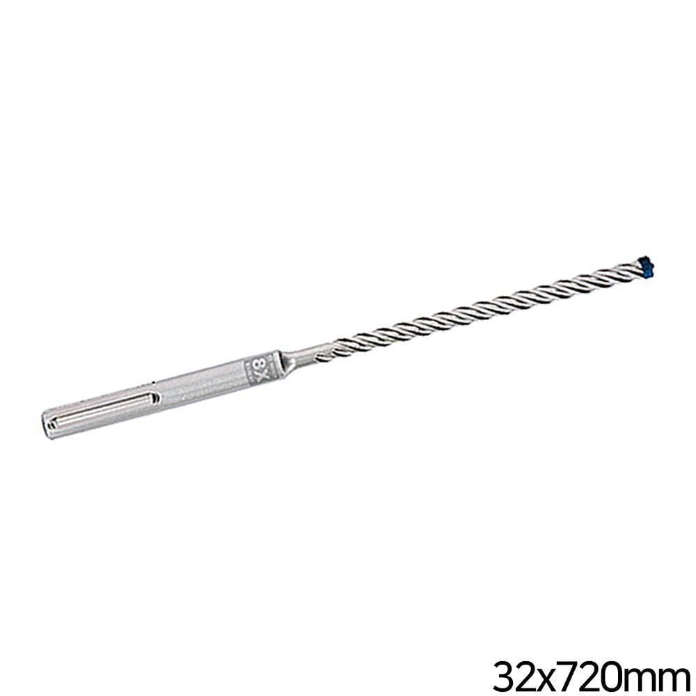 sds 철근 햄머드릴 비트 32x720mm 8x 타공 max 4 날 - 상품 이미지