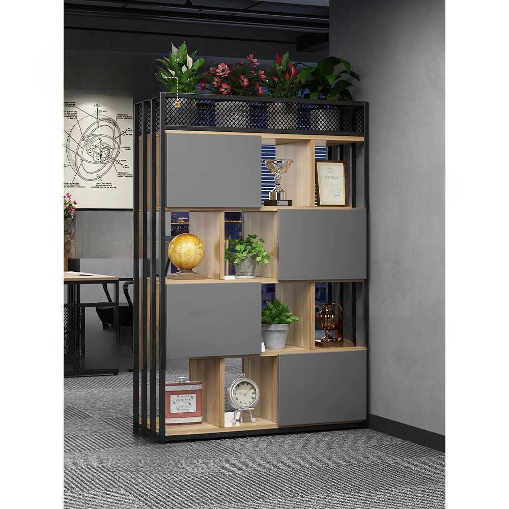 공간 분리 파티션 사무실 화분 인테리어 녹색 식물장 80x30x92cm 양면 2단 - 상세 이미지 3