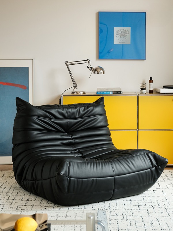 1인용 좌식 소파 빈백 라운지체어 패브릭 싱글시트 올리브