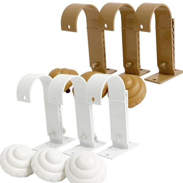 2단 커튼 브라켓 알루미늄 커튼 길이 조절 부속품 설치 벽면