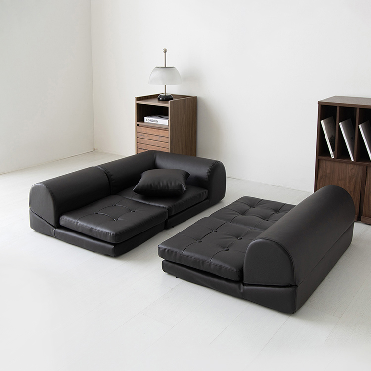 앰보 멀티 좌식소파 4인 1767 블랙브라운 0438.5460