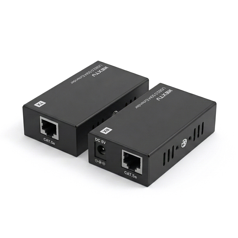 넥스트유 리파인 UL1 USB2.0 서포트 UTP 50M 거리 연장기 리피터 - 상품 이미지