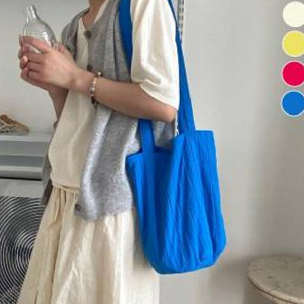 데일리 여성 숄더백 호보 여자 숄더백 빅사이즈 캔버스 여름 - 메인 이미지