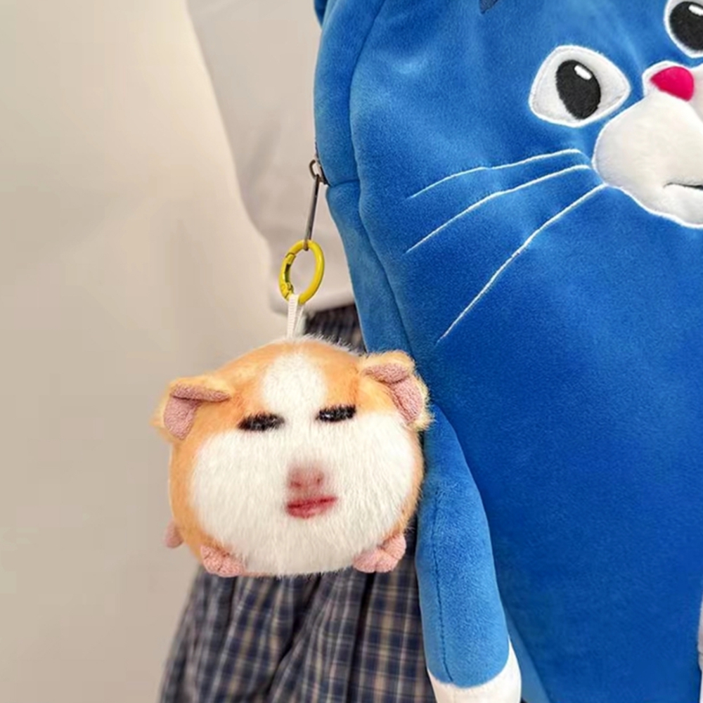 눈 화장한 돼지 이모티콘 인형 키링 반전 매력 쓸데없는 웃긴 선물 마니또 친구 생일 - 상세 이미지 3