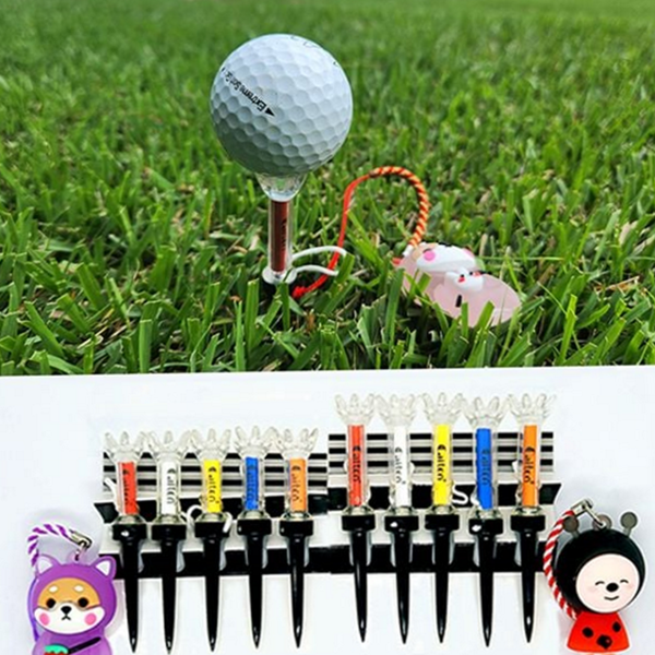 90mm 골프 티 자석 마그네틱 골프 티 티걸이 휴대 세트 - 상품 이미지