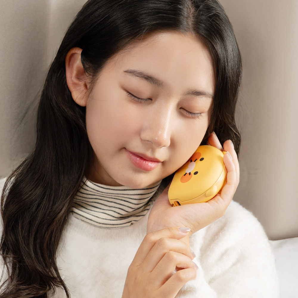카카오프렌즈 핫그립 도킹형 손난로 고속충전 보조배터리 5000mAh 춘식이 - 상세 이미지 4