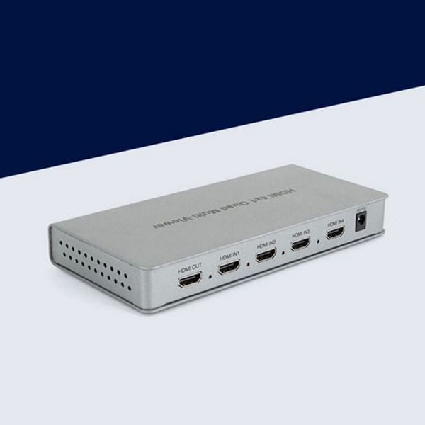 4in1 hdmi 화면 분할기 쿼드 hdmi 분배기 모니터 리모컨 - 메인 이미지