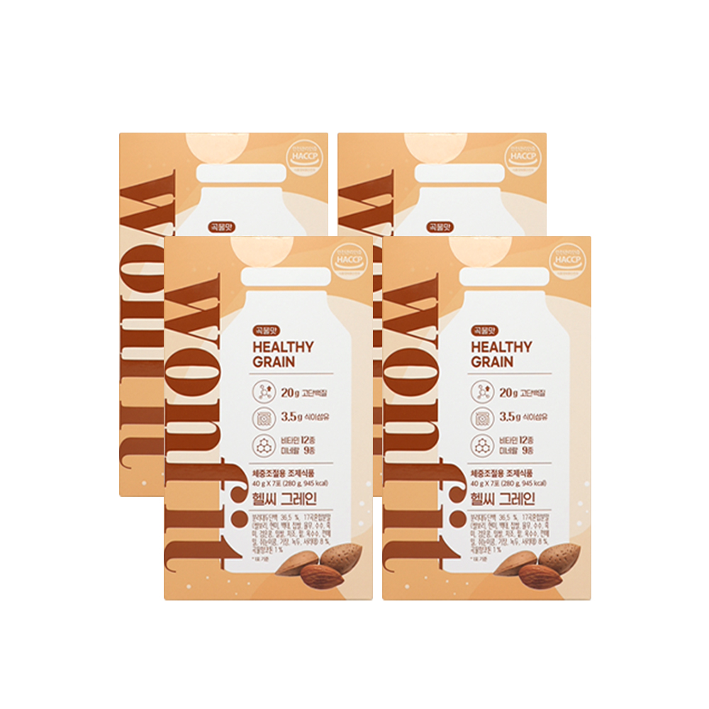 원핏 헬씨 그레인 곡물맛 4박스 총 28포 체중조절용 프로틴 다이어트 단백질 쉐이크 제품 이미지