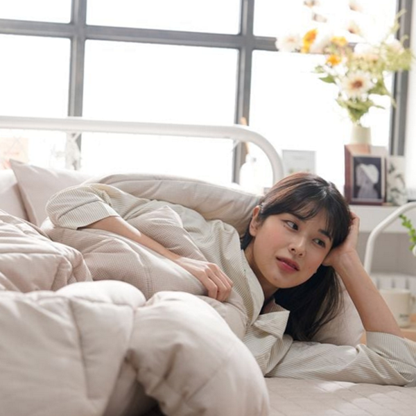 부드러운 퀸 차렵 이불 푹신한 사계절 차렵 이불 마이크로 진드기 - 상품 이미지