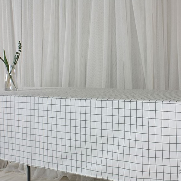 발수 방수 식탁보 화이트 방수 테이블보 4인용 6인용 주방테이블 직사각