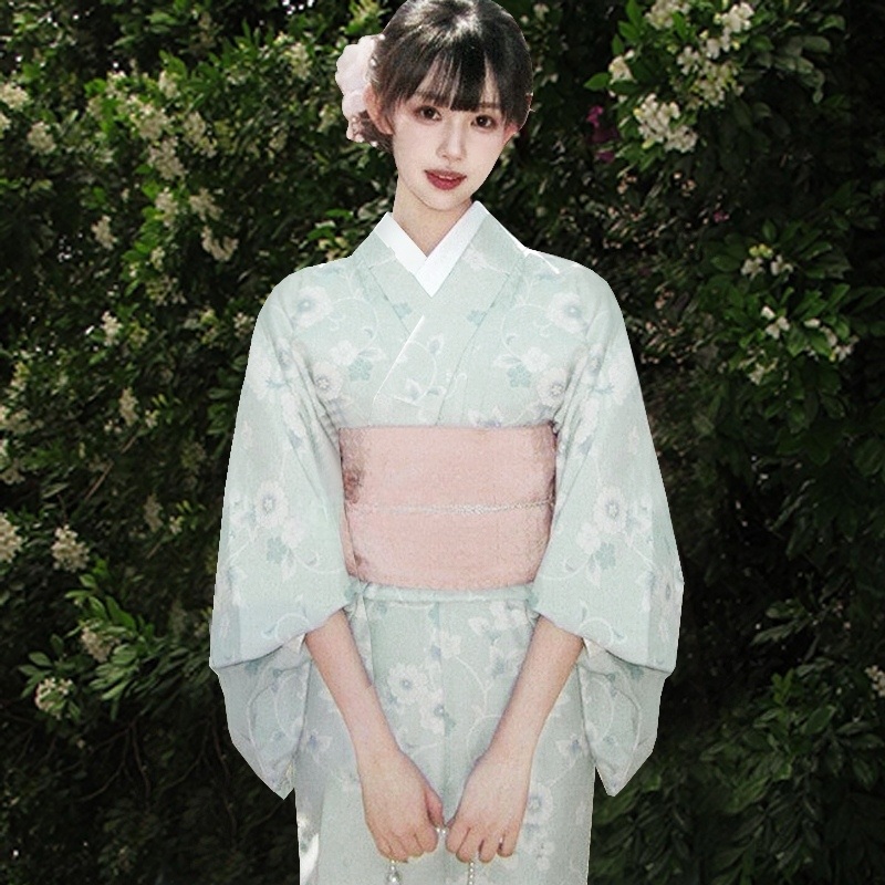 일본 유카타 기모노 전통 축제 졸업사진 의상 풀세트 벨트 허리장식 - 상품 이미지