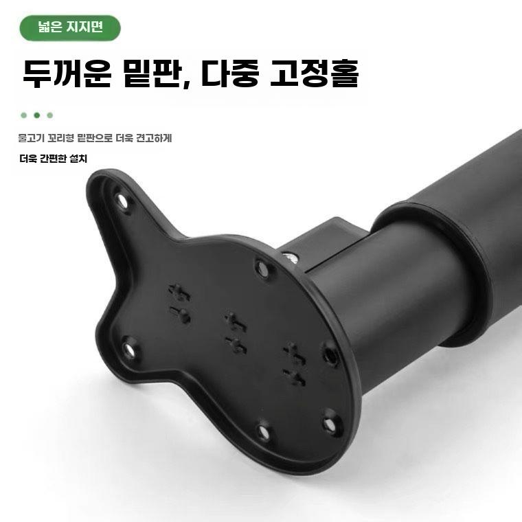접이식 테이블 다리 책상 다리 상판 지지대 높이조절 브래킷 블랙 45-71cm 접이식 높이 조절 - 상세 이미지 4