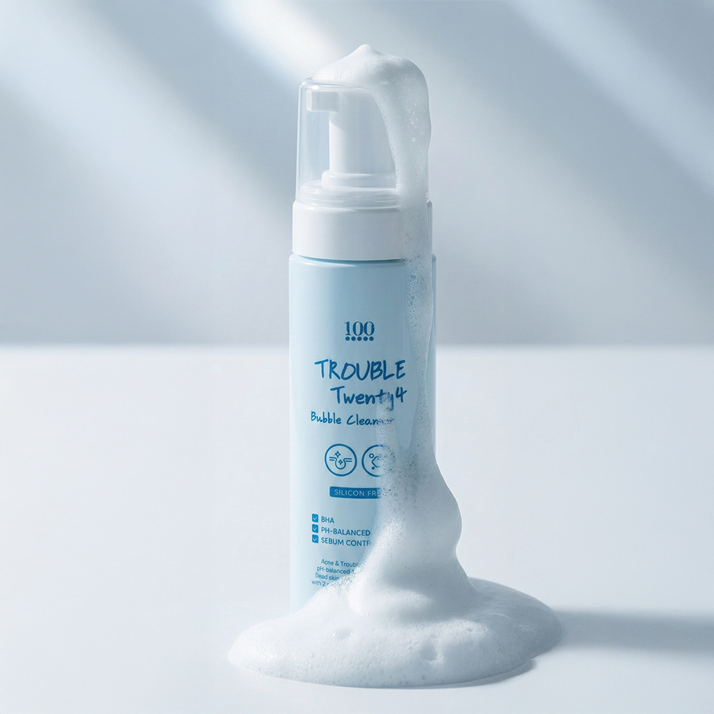 트러블 트웬티포 버블 클렌저 여드름성 완화 기능성 폼클렌징 200ml 트러블케어, 200ml, 1개 - 상세 이미지 4