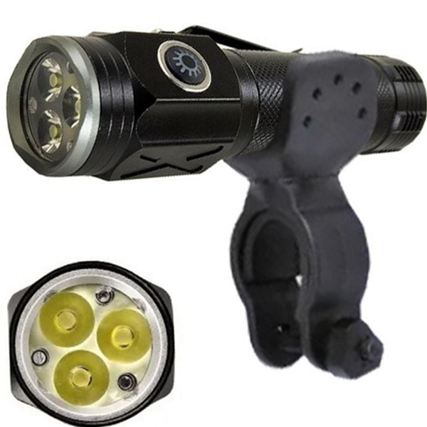 휴대용 led 손전등 자전거 p35 led 손전등 라이딩 야간 - 메인 이미지