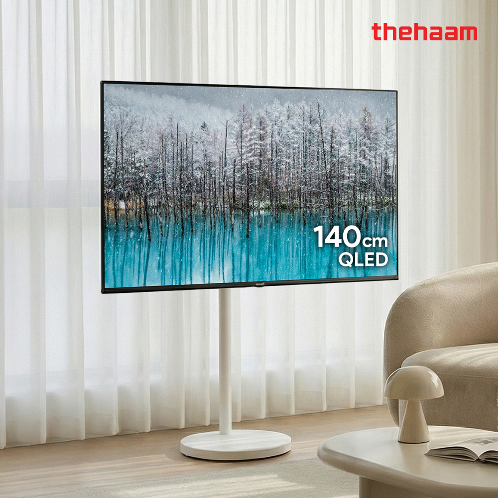 스마트TV 구글5.0 140cm 55인치 , 에센셜 QLED 패키지, 더함 CHiQ