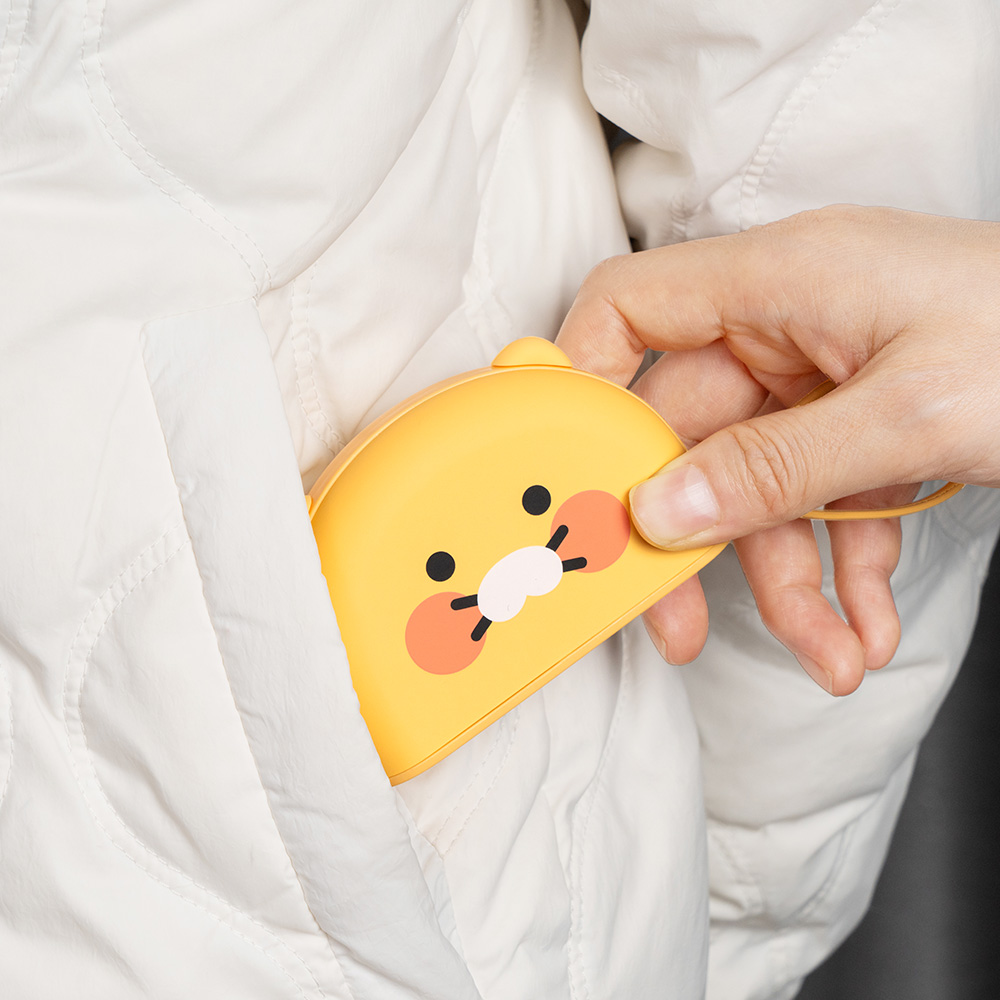 카카오프렌즈 핫그립 도킹형 손난로 고속충전 보조배터리 5000mAh 춘식이 이미지 6