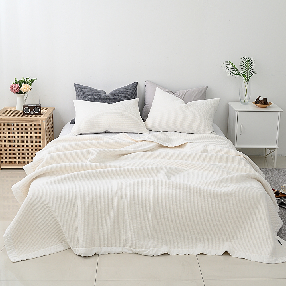 나라데코 모달 벨벳 면 피그먼트 목화솜 줄누비 패드 스프레드 SS