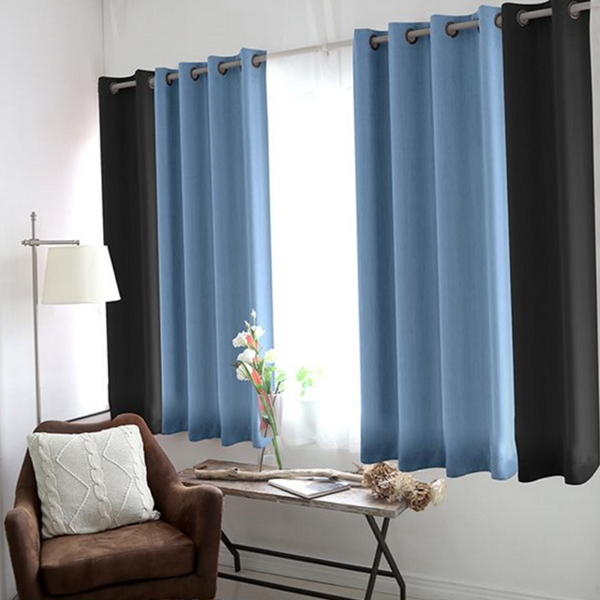3중직 거실 암막 커튼 베이직 아일렛 암막 커튼 사계절 침실