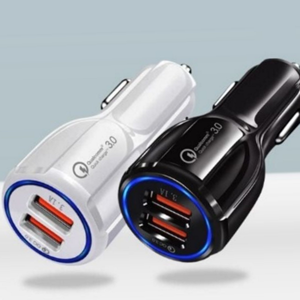 스마트 차량용 고속 충전기 퀵차지 qc3.0 차량용 충전기 듀얼 시거 - 상품 이미지