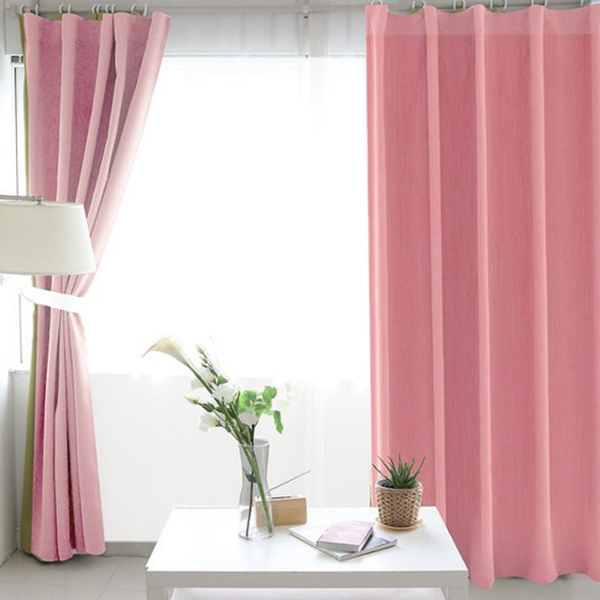 두꺼운 긴 창 암막 커튼 베란다 거실 암막 커튼 핀형