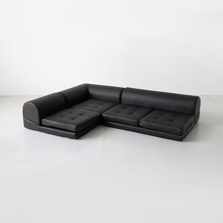 앰보 멀티 좌식소파 4인 1767 블랙브라운 0438.5460