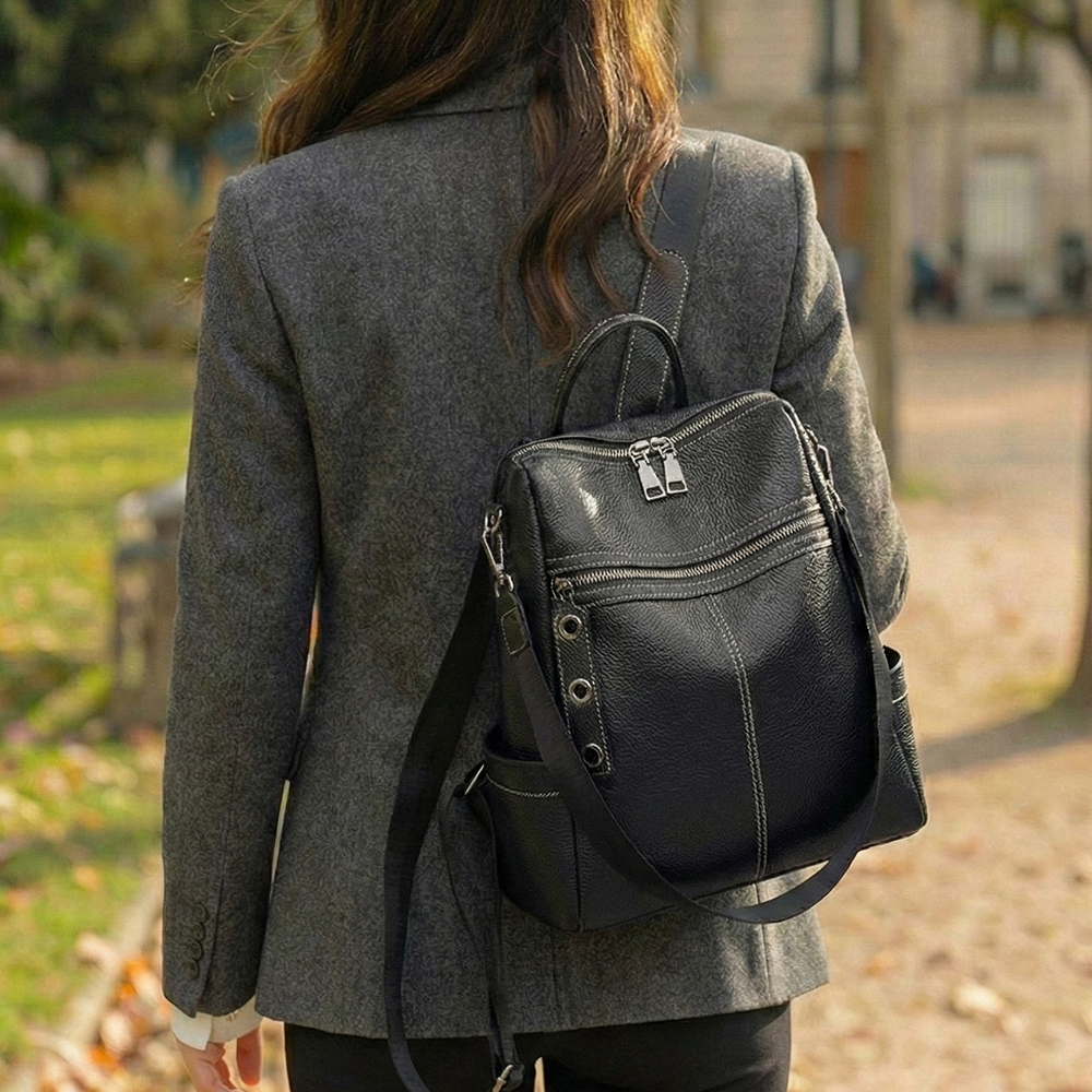 엘다르 보테 가죽백팩 천연가죽가방 여성 가벼운 직장인 대학생 소가죽 백팩