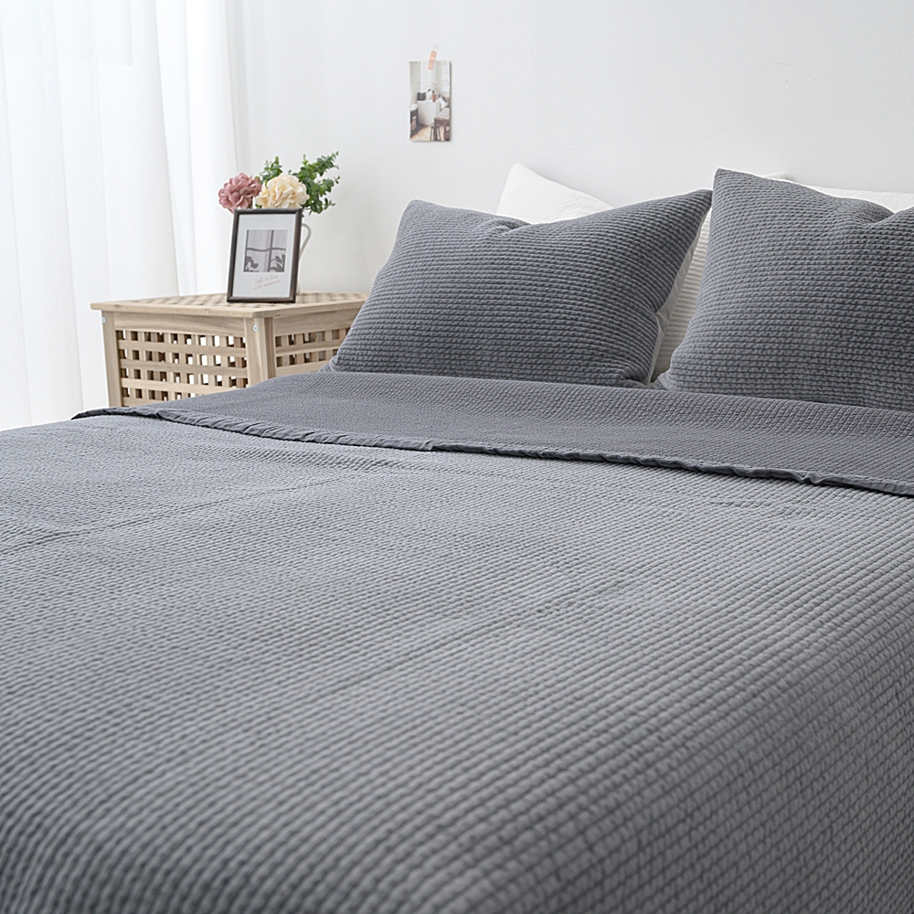 나라데코 모달 벨벳 면 피그먼트 목화솜 줄누비 패드 스프레드 SS