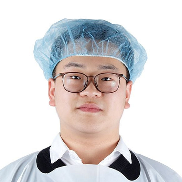 간편 일회용 부직포 모자 방진 일회용 위생 모자 음식점 실험실 - 메인 이미지