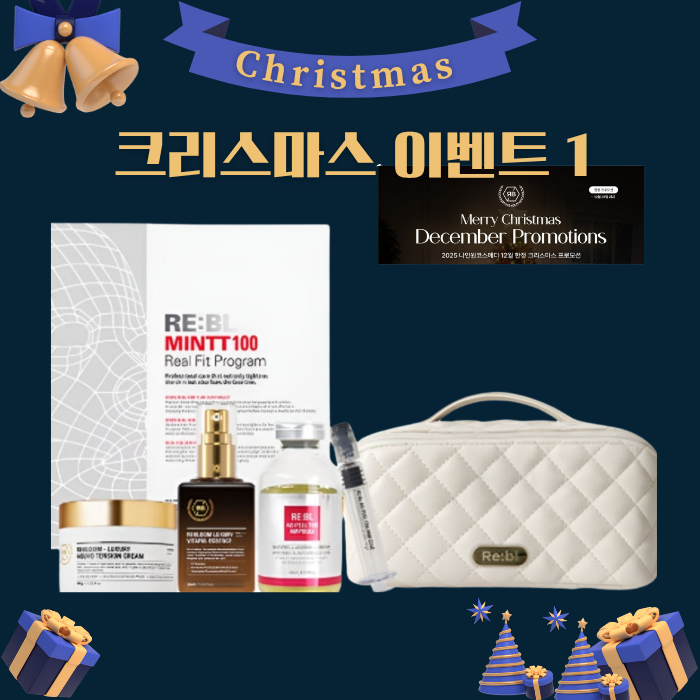 리블 선물세트 크리스마스행사1 민트100리얼핏+아크필톡스+비타필에센스+아쿠보크림+파우치 - 상품 이미지