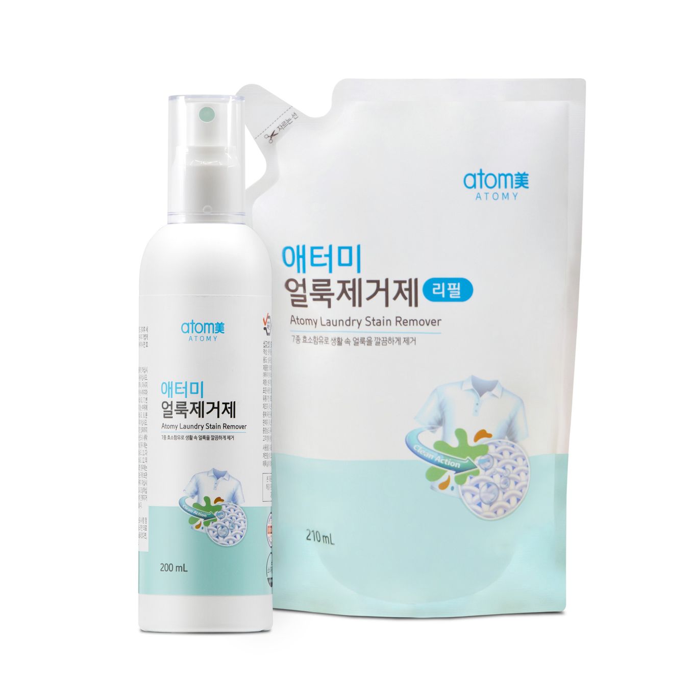 애터미 얼룩제거제 용기200ml+리필210ml - 상세 이미지 2