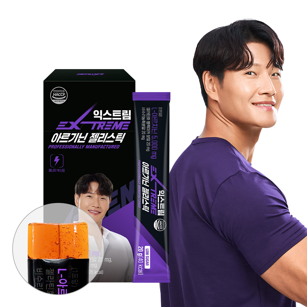 익스트림 김종국 아르기닌 젤리스틱 5,000mg 14포, 1개 제품 이미지