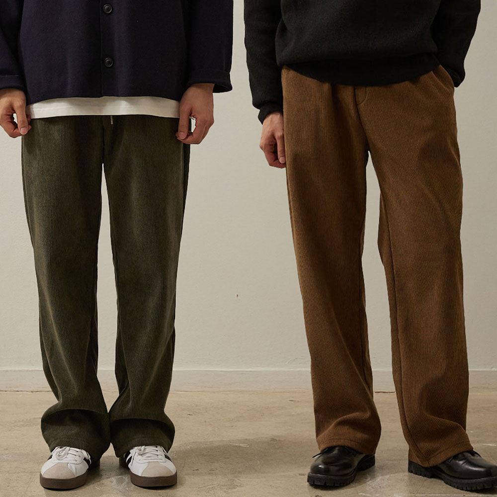 1+1 남자코듀로이팬츠 골덴바지 남자기모바지 제품 이미지